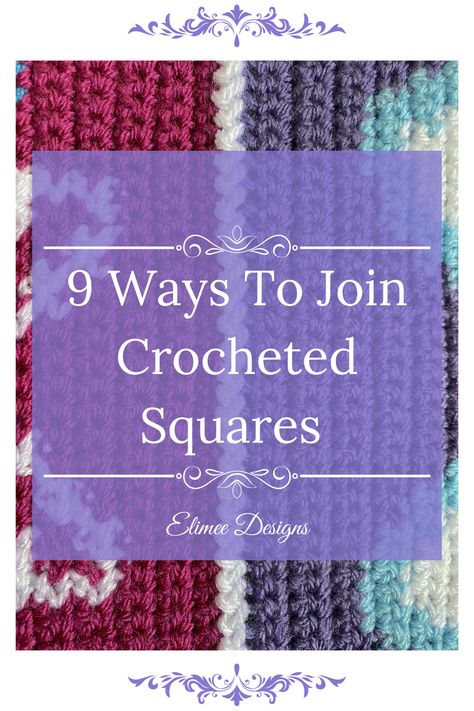 If you're a crocheter who loves the look of joined granny squares, then this article on 9 methods for joining crocheted squares is exactly what you need. From the classic whipstitch technique to the more intricate flat braid crochet join, this comprehensive guide will provide you with all the crochet joining techniques you need to keep your project looking neat and professional. Read on to learn more! How To Stitch Together Crochet Squares, How To Join Crochet Blocks Together, Block Granny Squares, Flat Join Granny Squares, How To Crochet A Granny Square Together, Crochet Square Together, Flat Braid Join Crochet Tutorial, Ways To Join Crochet Squares, Joining Stitch Crochet