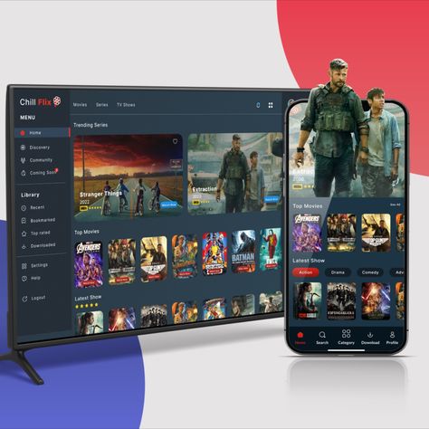 OTT Platform UI Design Streaming Platform Design, Netflix Ads, Video Streaming App, Netflix Chill, Launch Campaign, Art Character, Tv App, Animation Art Character Design, Netflix And Chill