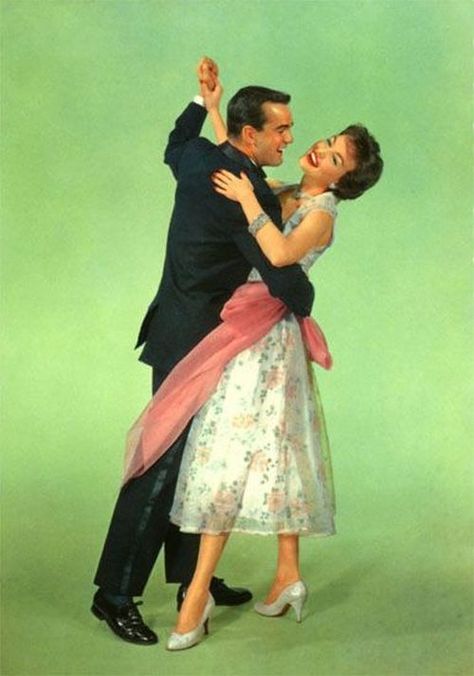 Couple Dancing Dancing Reference Drawing Couple, Couple Dancing Reference, Dancing Drawing Reference, Couple Dancing Drawing, 50s Couple, Dancing Pose Reference, 1950s Couple, Two People Dancing, Dancing Reference