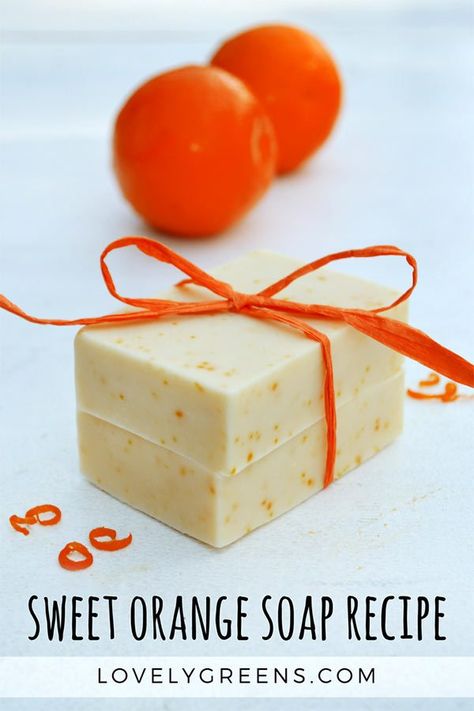 Homemade Soap Recipes, Orange Soap Recipe, Cedar Essential Oil, Săpunuri Handmade, Orange Soap, Soap Making Recipes, Soap Recipe, Soap Making Supplies, Natural Bar Soap