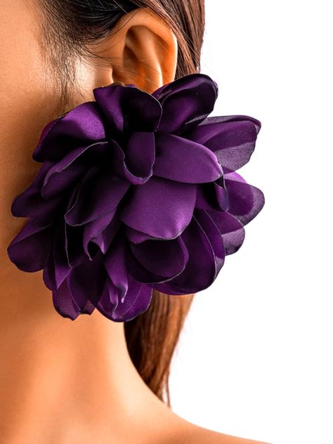 PRICES MAY VARY. 【Colorful Choice】White / Pink / Beige / Black / Purple / Burgundy 【Shape】Oversized 3D Rose Flower 【Design】Lightweight and won't hurt if you wear them for a long time. 【Don't Miss】It will be an indispensable accessory in your wardrobe for many occasions! 【Occasion】For: Vacation / Valentine's Day / Bridal Gift / Honeymoon / Dress Up #Q&A:   Q: Will this material comfortable?   A: Yes, it is made of lightweight and skin friendly fabric, Comfortable. Q: Is it easy to ripped?  A: It Simple Wedding Earrings, Red Tips, Y2k Jewelry, Purple Wine, 3d Rose, Flower Stud Earrings, Flower Stud, Fabric Flower, Big Flowers