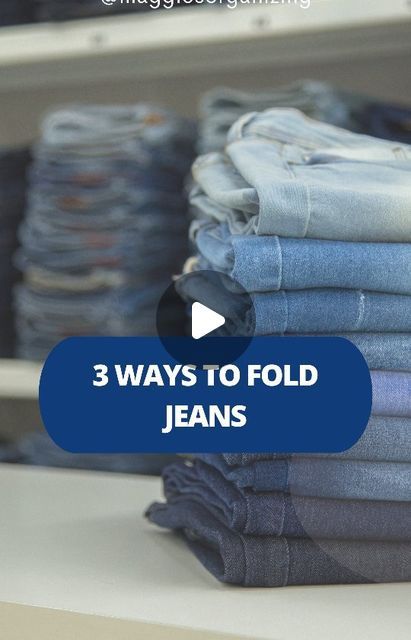 Folding Denim Jeans, How To Fold A Jeans, How To Store Jeans In Drawer, How To Fold Denim Jeans, Folding Jeans To Save Space In Drawers, Folding Jeans For Drawers, Best Way To Hang Jeans, How To Fold Jeans For Shelf, Folding Jeans In Drawers