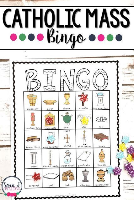 Four different ways to teach your students the names for the items commonly found during a Catholic Mass, including Mass Item Bingo. Great game for whole group, small groups, centers and more to reach all of your learners in a religious education, Catholic classroom or homeschool setting. #catholic #catholiceducation #homeschool #bingo #catholicchurch #teaching Ccd Crafts, Ccd Activities, Catholic Missal, Catholic Classroom, Catholic Kids Crafts, Catholic Kids Activities, Religion Activities, Catholic Schools Week, Catholic Education