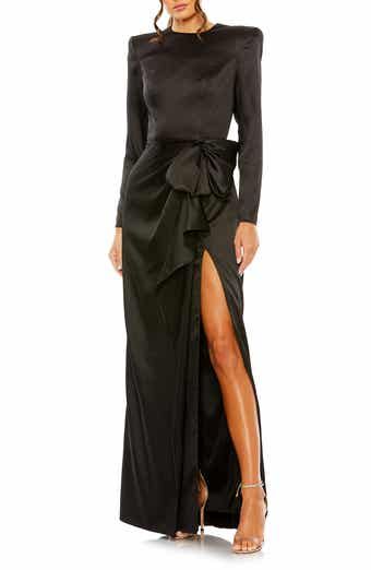 Xscape Evenings Strapless Long Sleeve Column Gown | Nordstrom