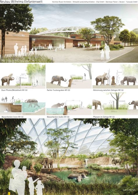 Zoo Architecture, Hamburg, Stuttgart, Hannover, Elephant House, Elephant Zoo, Zoo Project, City Zoo, Zoo Park