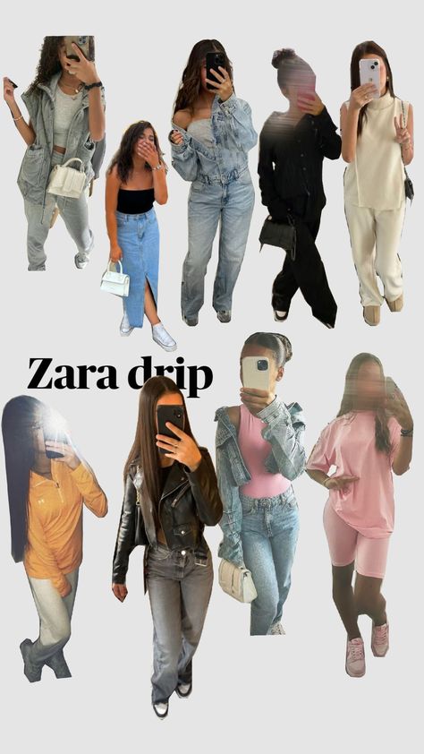 zara drip😻⚡️⚡️ Zara Drip Winter, Outfit Jean Bleu, Ensemble Zara, Zara Drip Outfit, Zara Drop, Outfit Zara Drip, Outfit Ete, Shuffles Outfits, Outfit Campus