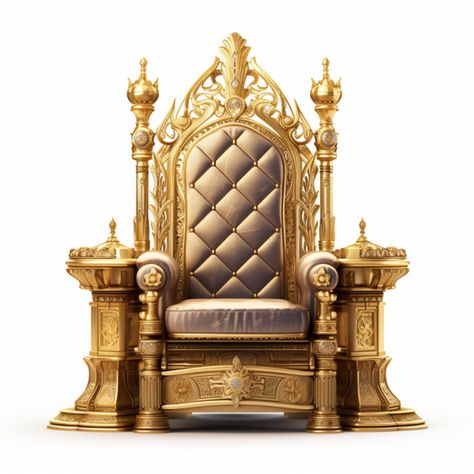 Gold Throne, Frames Design Graphic, King On Throne, Royal Frame, Royal Chair, Royal Throne, Furniture Design Sketches, Concept Models Architecture, Door Design Images