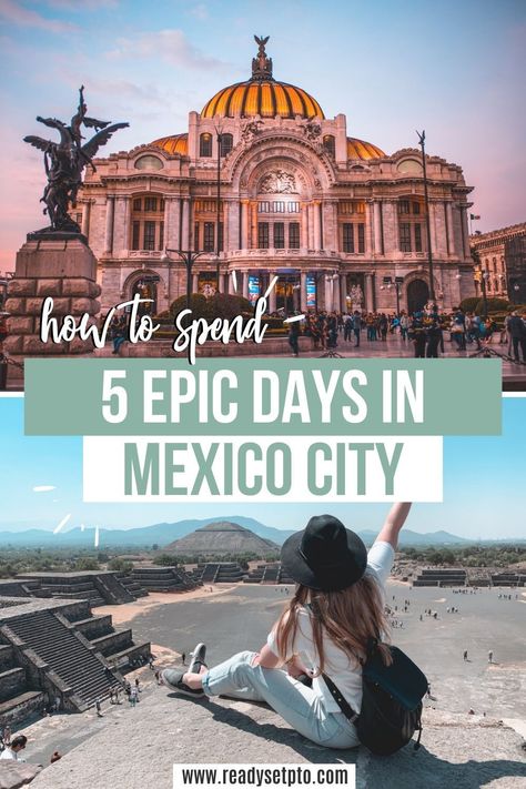 How to Spend 5 Epic Days in Mexico City. From eating the best al pastor tacos ever, to climbing pyramids and cruising on a colorful boat - there are SO many awesome things to do in Mexico City. Check out my guide for the best Mexico City itinerary and start planning your trip! Mexico Travel | Mexico City | Mexico City Itinerary Travel North America, Mexico City Vacation, Mexico City Restaurants, Mexico City Travel Guide, Mexico Itinerary, Mexico City Travel, Gorgeous Places, Mexico Travel Guides, Travel Mexico