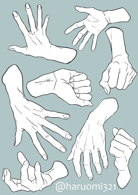 Hand Refrences, Hands Reference Drawing, Hands Drawing Reference, Hand Reference Drawing, Hand References Drawing, Hands Draw, Hands Reference, Hand References, Hands Tutorial