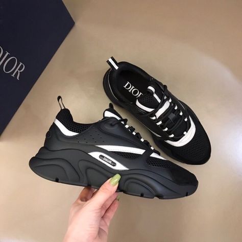 Dior B22 Sneaker Black Technical Mesh and Smooth Calfskin(READ FULL DESCRIPTION) Dior B22 Outfit Men, Luxury Sneakers Men, Dior B22, Sneakers Outfit Men, Black Outfit Men, Dior Sneakers, Jordan Shoes Retro, Luxury Sneakers, Dior Shoes