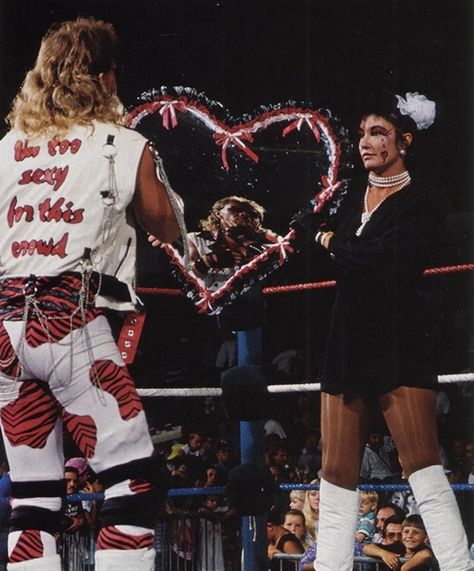 The Heartbreak Kid Shawn Michaels with Sherri Tumblr, Sherri Martel, Sensational Sherri, Paul Bearer, The Heartbreak Kid, Wwe Tna, Wwe Legends, Shawn Michaels, Cyndi Lauper