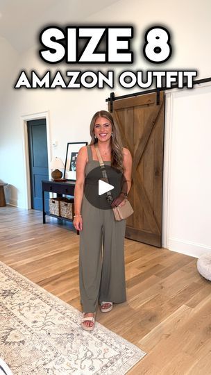 52K views · 37 reactions | GRWM for date night wearing the comfiest jumpsuit from Amazon! 😍🫶🏼 the fabric is sooo soft & stretchy! 🤌🏼 & it has pockets!!! Dress it up or down - it’s precious! Love it paired with a denim jacket too - perfect for work or church. 🦋 It’s the perfect casual spring outfit. 🌼 Which sandals are your fave with this jumpsuit?! 👇🏼 Linking everything for y’all w sizing info on my Amazon storefront linked in my Instagram bio! 😘

Direct URL: https://amzn.to/3VGazMk

#size8 #amazonfashion #jumpsuitstyle #widelegpants #workwearstyle #amazonfinds #momoutfit #outfitreel #grwmreel #getdressedwithme #momstyle #midsizefashion #midsizestyle #stretchypants #lookforless #sizemedium | Morgan Bullard | Dasha · Austin Mid Size Church Outfits, Jumpsuit Styling, Casual Spring Outfit, Mid Size Fashion, Midsize Style, Comfy Jumpsuits, Amazon Storefront, Workwear Fashion, Stretchy Pants