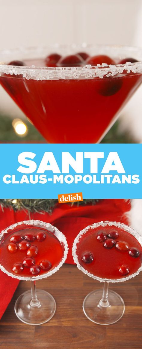 Santa Clausmopolitan, Silvester Snacks, Winter Drinks, Christmas Cocktails, Holiday Drinks, Christmas Drinks, Holiday Cocktails, Noel Christmas, Party Drinks