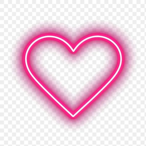 Neon Pink Heart, Neon Png, Heart Neon, Neon Heart, Png Heart, S Letter Images, Happy Birthday Wallpaper, Birthday Wallpaper, Heart Icon