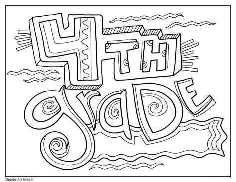 4th Grade Coloring Pages, Teacher Coloring Pages, Classroom Doodles, Back To School Coloring Pages, Hollywood Theme Classroom, 4th Grade Teacher, Binder Cover Templates, Classroom Welcome, Hand Lettering For Beginners
