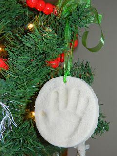 Polka-Dotty Place: Salt Dough Ornaments Foot Print Ornament, First Christmas Tree, Salt Dough Ornaments, Dough Ornaments, Baby Handprint, Baby Hand, Homemade Ornaments, Foot Print, Baby Footprints