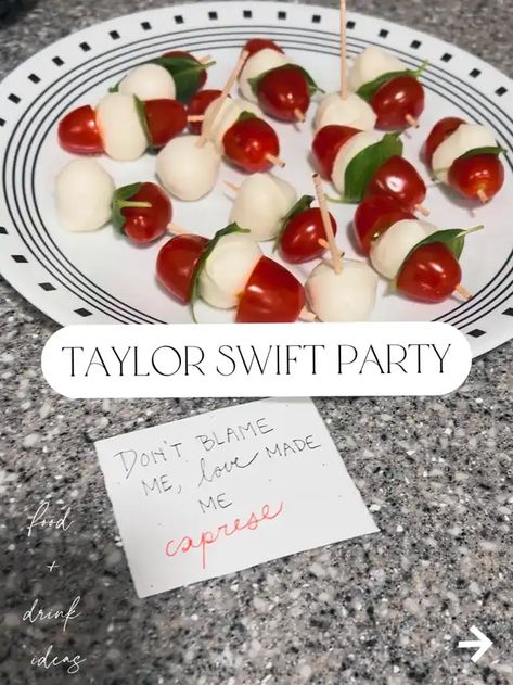 taylor swift food puns - Lemon8 Search Taylor Swift Superbowl Snacks, Taylor Swift Themed Super Bowl Snacks, Taylor Swift Superbowl Party Food, Eras Food Ideas, Taylor Swift Appetizer Ideas, Taylor Swift Super Bowl Snacks, Taylor Swift Themed Treats, Midnights Taylor Swift Food, Super Bowl Taylor Swift Party