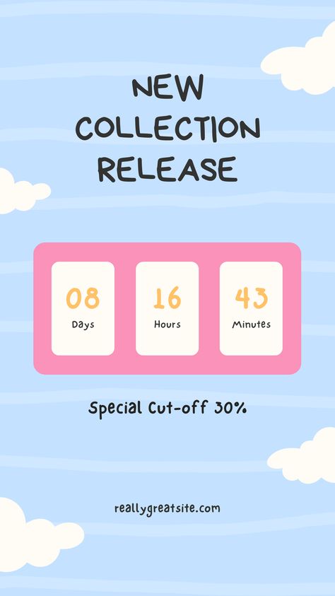 Colorful Playful Collections Countdown Instagram Story Canva Template Countdown Ig Story Ideas, Instagram Story Template Business, Countdown Stories Instagram, Count Down Instagram Story Ideas, Countdown Design Ideas, Countdown Ideas Instagram, Countdown Instagram Story Ideas, Business Story Ideas, Countdown Instagram Story