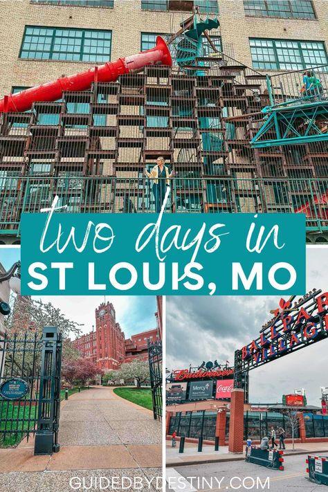 Planning a weekend in St. Louis? Check out this ultimate guide to the top things to do in St. Louis in just 2 days! From exploring the Gateway Arch to visiting the iconic City Museum, I've got your St. Louis itinerary covered. Don't miss out on all the must-see sights and delicious food in this vibrant city. Whether you're a history buff, foodie, or adventure seeker, St. Louis Missouri has something for everyone. St Louis Free Things To Do, Weekend In St Louis, St Louis Family Vacation Kids, At Louis Missouri, St Louis Travel, Things To Do St Louis, Things To Do In Saint Louis, What To Do In St Louis Missouri, St Louis Things To Do