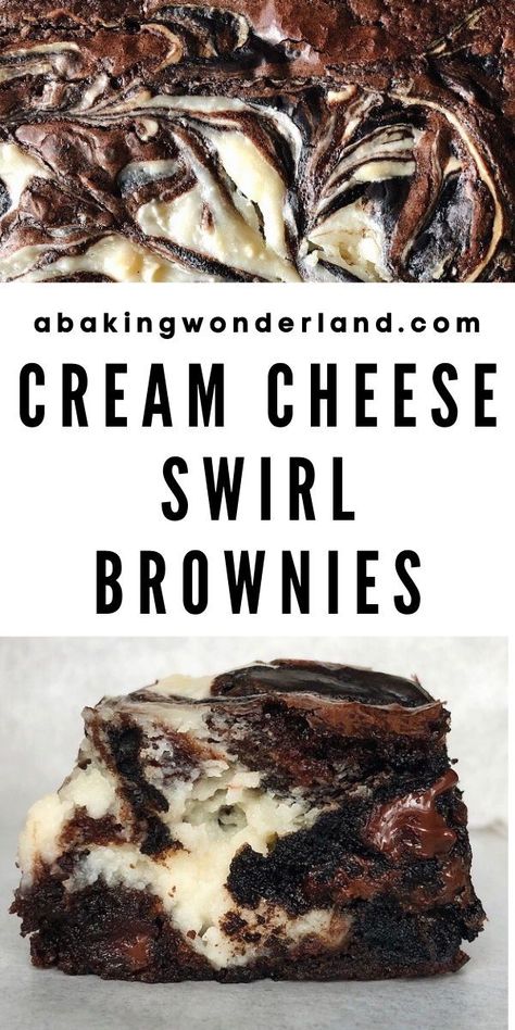Brownie Mix Desserts, Boxed Brownies Better, Brownie Hacks, Boxed Brownie Recipes, Boxed Brownies, Brownie Mix Recipes, Box Brownie, Cream Cheese Brownies, Swirl Brownies