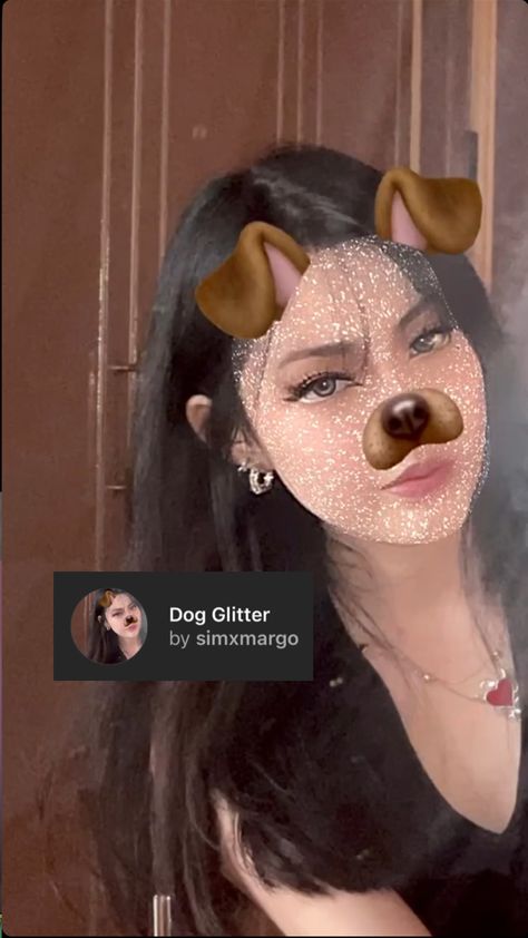 Dog Glitter face mask instagram filter by simxmargo on tiktok and instagram Instagram Dog Filter, Dog Filter Instagram, Insta Mask Filter, Insta Filters Face, Instagram Face Filters, Aesthetic Instagram Filter, Instagram Effects, Glitter Face Mask, Instagram Mask