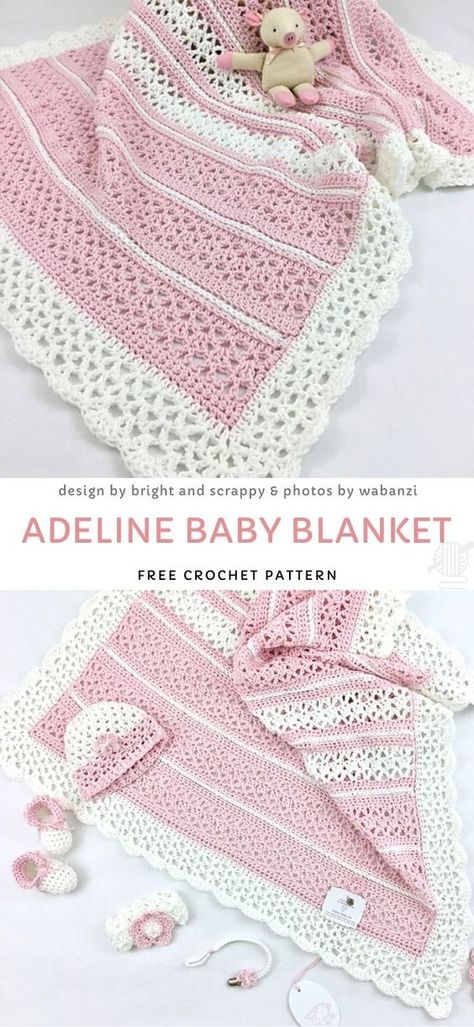 Baby Afghan Crochet Patterns, Crocheted Baby Blanket, Crochet Baby Blanket Free Pattern, Crochet Blanket Designs, Easy Crochet Baby, Baby Afghan Crochet, Seni Origami, Haken Baby