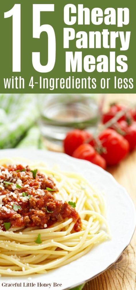 15 Cheap Pantry Meals with 4-Ingredients or Less (FREE PRINTABLE!) Canned Baked Beans, Pantry Meals, Frugal Cooking, Printable Recipes, Cheap Easy Meals, Cheap Dinner Recipes, Dinner Recipes Easy Quick, Cheap Dinners, Dinner Easy