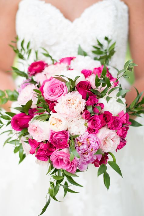 Blush Pink And Fuschia Wedding, Fuschia Pink Wedding Bouquet, Shades Of Pink Bouquet Wedding, Bouquet For Pink Dress, Shades Of Pink Wedding Bouquet, Pink Flower Wedding Bouquet, Fushia Flower Bouquet, Fuschia Bridal Bouquet, Pink Rose Centerpieces Wedding