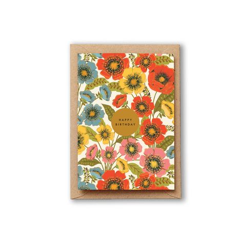 This beautiful blousy floral card is the perfect way to say Happy Birthday, great for garden lovers and nature enthusiasts or someone who appreciates colour. Front of the card reads 'Happy Birthday'.The card is blank inside for your own handwritten message. Floral, Nature, Birthday, Way To Say Happy Birthday, Floral Card, Garden Lovers, Floral Cards, Card Reading, Happy Birthday