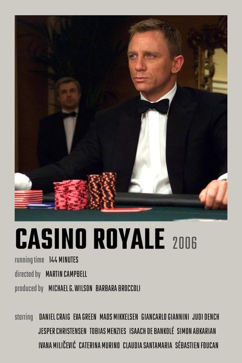 Casino Royale Movie Poster Casino Royale Movie Poster, James Bond Movie Poster, 007 Photoshoot, 2000s Yearbook, Casino Royale Poster, James Bond Wallpaper, James Bond Aesthetic, 007 Aesthetic, Polaroid Board