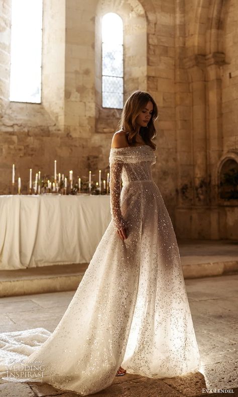 Boat Wedding Dress, Elegant Wedding Dresses Lace, Vintage Italian Wedding, Italian Wedding Dress, Eva Lendel, 2024 Wedding Dresses, Ethereal Wedding Dress, Illusion Wedding Dress, Dreamy Wedding Dress