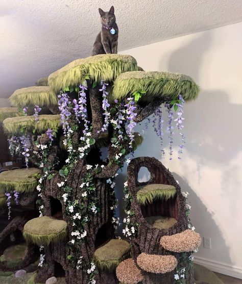 37 Fantabulous Photos To Get You Over The Hump - Funny Gallery Takken Decor, Katt Grejer, Chat Diy, Cool Cat Trees, Cat Tree House, Söt Katt, Diy Cat Tree, Scratching Post, Cat Room