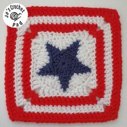 Crochet Patterns | LoveCrafts Page 12 Motif Granny Square, Bunting Pattern, Granny Square Crochet Patterns, Granny Square Crochet Patterns Free, Star Motif, Crochet Motif Patterns, Crochet Stars, Patriotic Crafts, Crochet Quilt