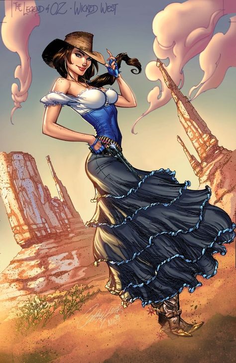 The Legend of Oz : Wicked West - J. Scott Campbell                                                                                                                                                                                 More J Scott Campbell, Danger Girl, Heroic Fantasy, Scott Campbell, Fairytale Fantasies, Princesa Disney, Deviant Art, Fairytale Art, Comics Girl