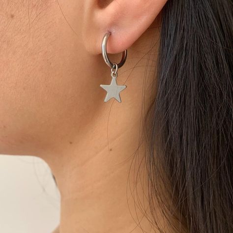 Y2K star earrings Stars, Y2k Star, Silver Star Earrings, Poshmark Y2k, My Girlfriend, Silver Star, Silver Stars, Star Earrings, Good Quality