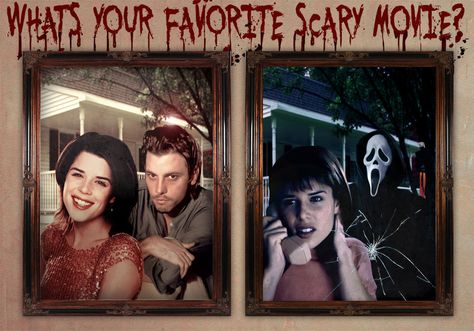 Billy And Sidney Scream, Sidney And Billy, Billy And Sidney, Sidney Scream, Surprise Sidney, Sidney Prescott, Scream Movies, Scream 1996, Scream Art