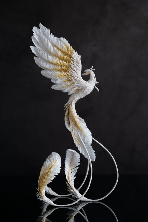 Phoenix Statue bird with air clay, Fantasy OOAK phoenix sculpture, Phoenix Figurine, feng shui statue , decor fire bird, fairy bird Phinox Bird Drawing, Phoenix Statue Sculpture, Phoinex Bird, White Phoenix Bird, Phinox Bird, Phoenix Aesthetic Bird, Phoenix Fantasy Art, Phoenix Concept Art, Fantasy Bird Art