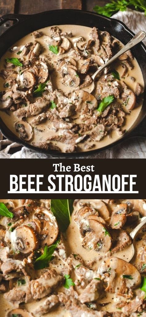 Shredded Beef Stroganoff Recipe, Beef Mushrooms And Onions, Beef Stroganoff Filet Mignon, Beef Stroganoff And Rice, Steak And Mushroom Stroganoff, Best Ever Beef Stroganoff, Recipe Beef Stroganoff, The Best Beef Stroganoff Recipe, Beef Stroganoff Beef Tips