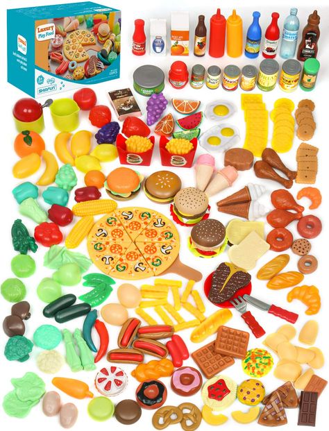 Toy Kitchen Food, Play Kitchen Food, Kitchen Playset, Gift Hacks, Kitchen Sets For Kids, Play Kitchen Accessories, Minnie Mouse Toys, Kitchen Toy, Cooking Toys