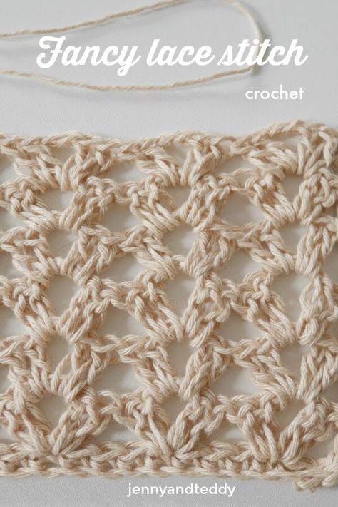 Crochet Afghans, Lace Stitch Crochet, Lace Crochet Stitch, Pola Jaring, Beginner Crochet Tutorial, Crochet Lace Pattern, Crochet Tunic, Stitch Crochet, Crochet Cardigan Pattern