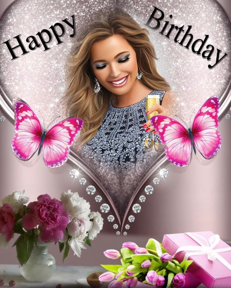 Happy Birthday With Frame, Happy Birthday With Photo, Happy Birthday Mujer, Happy Birthday Frames, Beautiful Birthday Images, Happy Birthday Photo Frame, Birthday Photo Frames, Happy Birthday Pastor, Happy Birthday Special