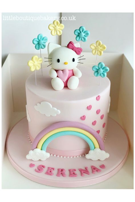 The Cake Blog | Little Boutique Bakery Hello Kitty Baby Shower Cake, Tortas Hello Kitty, Hello Kity Cakes, Gateau Hello Kitty, Hello Kitty Cake Ideas, Hello Kitty Torte, Hello Kitty Cake Design, Hello Kitty Party Ideas, Pastel Hello Kitty