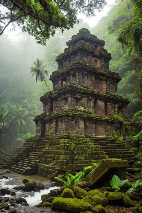 Aztec Jungle, Mexico Jungle, Aztec Architecture, Mayan Architecture, Aztec Temple, Jungle Temple, Aztec Ruins, Ancient Aztecs, Temple Ruins