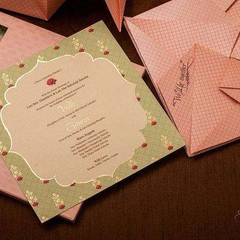 Origami Structure, Indian Wedding Invitation Wording, Wedding Invitations Indian, Wedding Cards Indian, Invitation Creative, Indian Wedding Card, Indian Invitation Cards, Hindu Wedding Invitation Cards, Wedding Card Design Indian