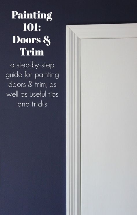 How to Paint Trim and Doors | Painting Trim | Painting Interior Doors | Type of Paint for Trim | Type of Paint for Doors | Painting Doors Best Paint For Trim, How To Paint Trim, Trim And Doors, Doors And Trim, Paint Trim, Painted Interior Doors, Painting 101, Revere Pewter, Up House