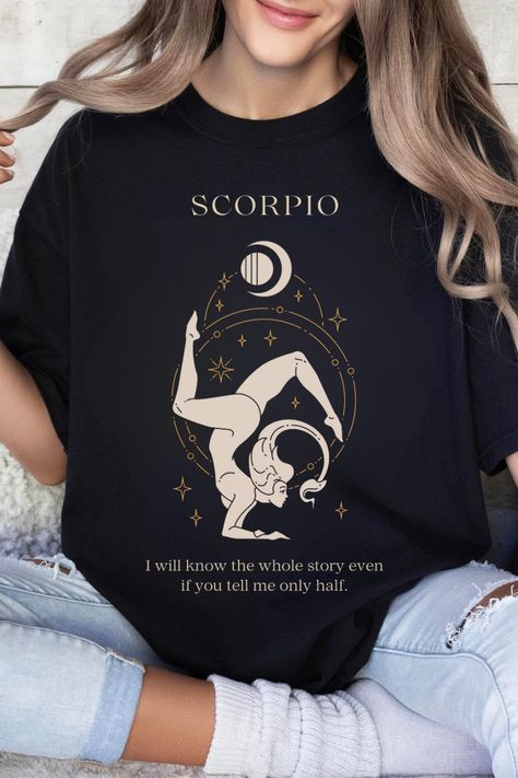 Aesthetic astrology shirt, zodiac sign shirt, scorpio facts, scorpio shirt, november birth gift Zodiac Facts Scorpio, Scorpio Shirt, Scorpio Gifts, Astrology Shirt, November Birthday Gifts, Scorpio Zodiac Sign, Zodiac Sign Astrology, Scorpio Zodiac Facts, November Birthday