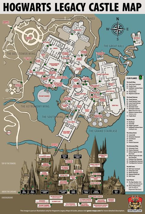 Hogwarts Legacy Castle, Map Of Hogwarts, Hogwarts Minecraft, Castle Map, Castle Layout, Hogwarts Games, Classroom Map, Harry Potter Castle, Castle Plans