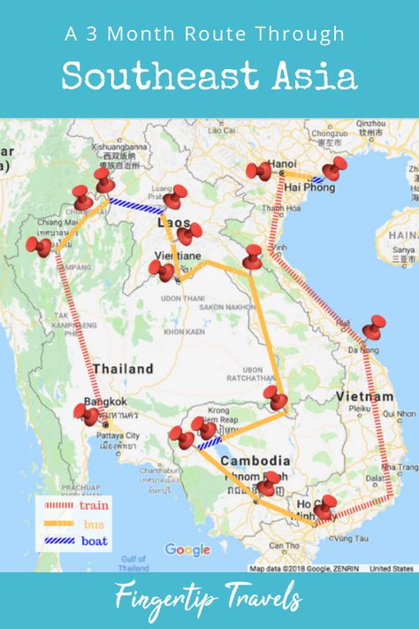 Three Month Route Through Southeast Asia, Southeast Asia Itinerary for your big trip or gap year! #travel Khon Kaen, Udon Thani, Southeast Asia Itinerary, Asia Itinerary, South East Asia Backpacking, Backpacking Routes, Gap Year Travel, Usa Travel Map, Asia City