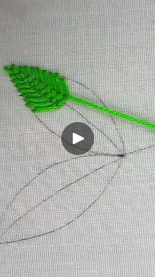 Embroidery Leaves Tutorials, Leaves Embroidery Tutorial, Embroidery Leaves, Leaves Embroidery, Embroidery Leaf, Embroidery Tutorial, Cute Embroidery, Embroidery Tutorials, Hand Embroidery Designs