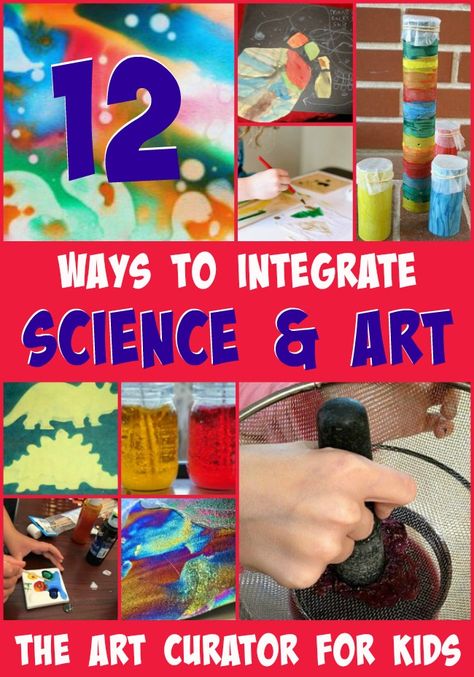 Integrate Art, Steam Art, Science And Art, Arts Integration, Science Topics, Preschool Science, Homeschool Art, Art And Science, Art Curator